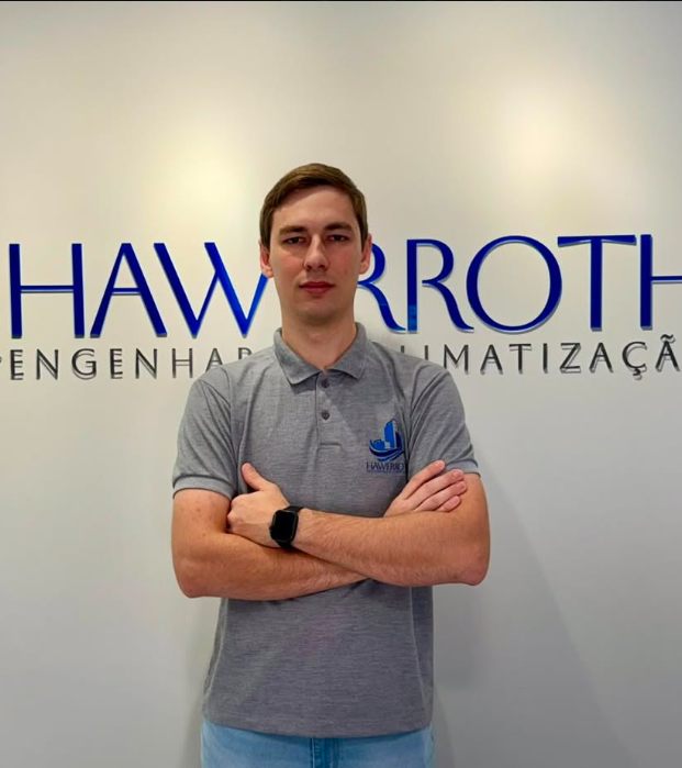 Gean, técnico em climatização e gestor das equipes técnicas da Hawerroth